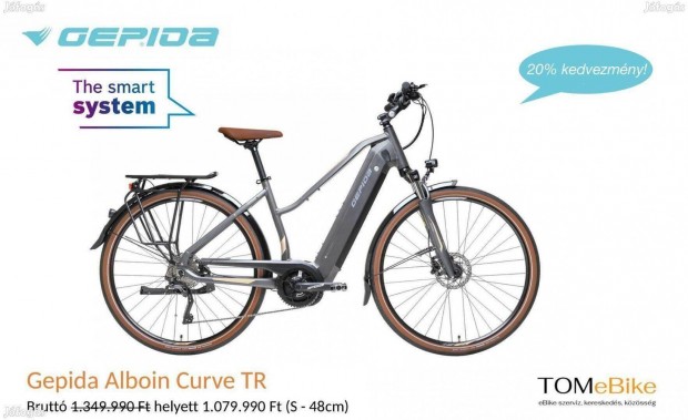 20% kedvezmény! Új Gepida Alboin Curve TR Smart Sytem, matt szürke