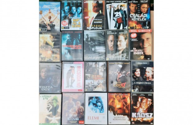 20 darab eredeti DVD film elad