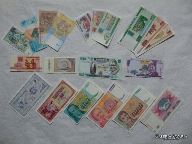 20 darab szép ropogós külföldi bankjegy LOT ! 03