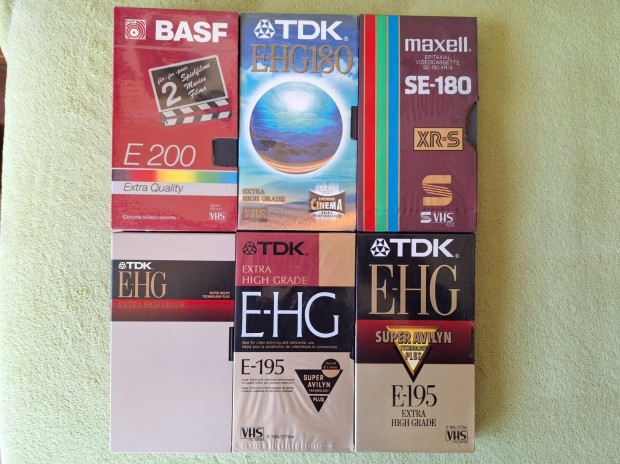 20 db VHS kazetta Maxell | TDK | BASF