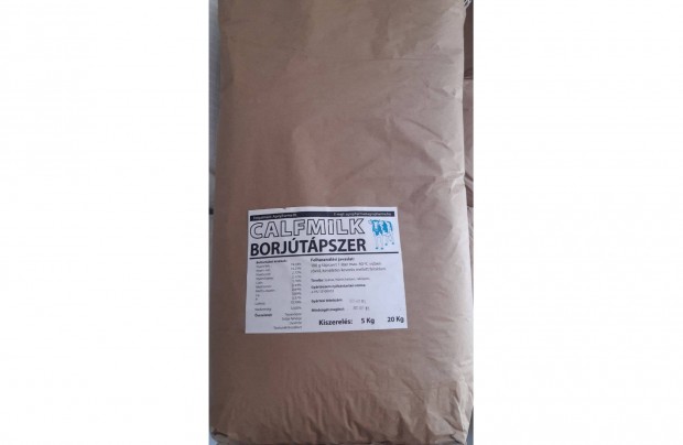 20 kg - Calfmilk borj tejptl tpszer , tejpor - kiszlltssal!