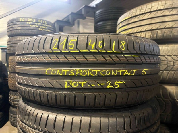 215/40r 18 Continental �j 2025 ny�rigumi 4db elad� 215/40r18 garnit�ra