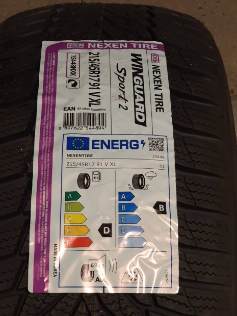 215/45 R17 nexen winguard tligumi 2022-es j 0km