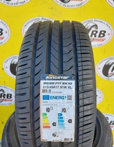 215/45 r17 Kingstar Sk10,Új nyárigumi 22 500 Ft/db