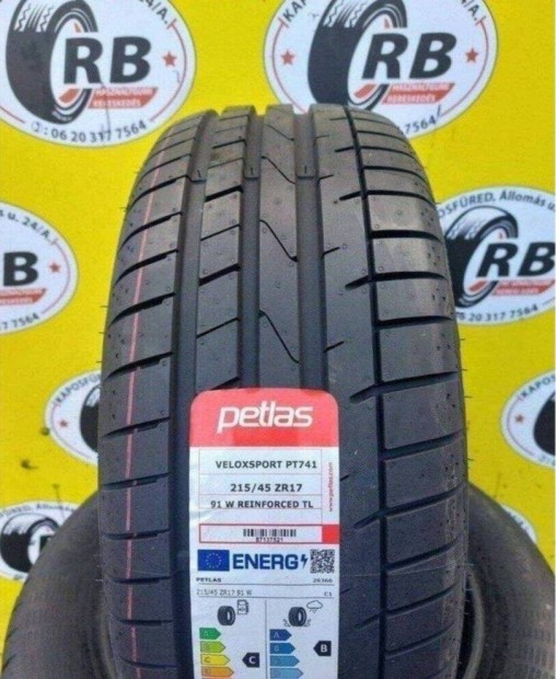 215/45 r17 j Petlas nyri 2023 26000 Ft/db