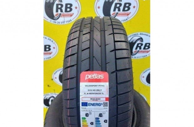 215/45 r17 Új Petlas nyári 2023 26000 Ft/db