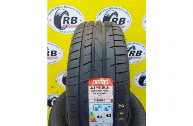 215/45 r18 j Petlas nyri 2021 27000 Ft/db