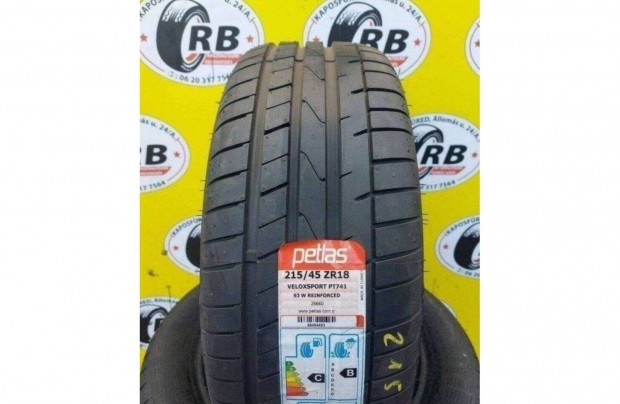 215/45 r18 Új Petlas nyári 2021 30000 Ft/db