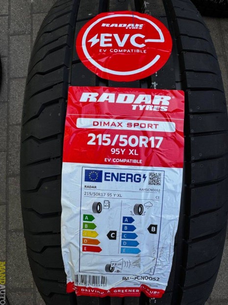215/50R17 RADAR Dimax Sport EVC(XL)