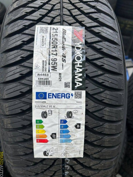 215/50R17 Yokohama AW21 4Season(XL)