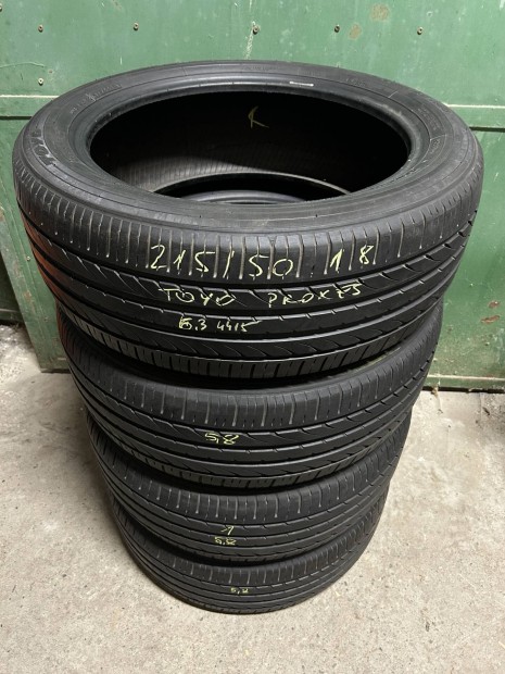 215/50 r18 4db Toyo Proxes nyári gumi 215 215/50r18 50 18