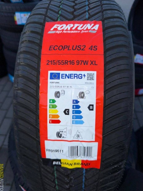 215/55R16 Fortuna Ecoplus2 4Season,Új négy évszakos gumi