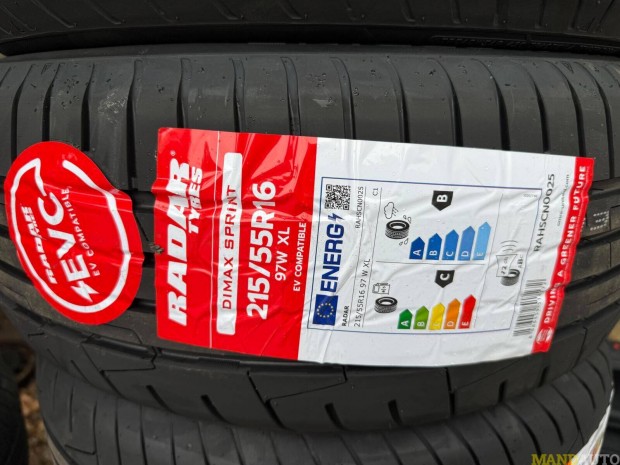 215/55R16 RADAR Dimax Sprint EVC(XL)