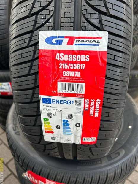 215/55R17 Gtradial 4Season(XL),j ngy vszakos gumi