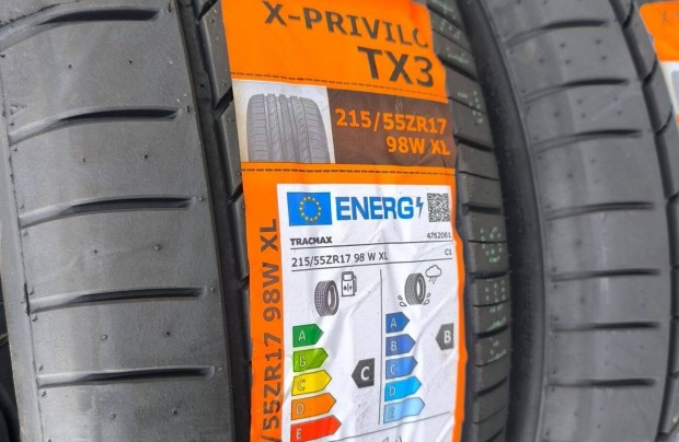 215/55R17 Új Tracmax nyári gumi garnitúra 215/55 r17
