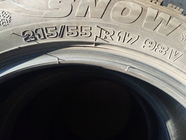215/55 r17 Téli gumi Sebring Németországból 7 mm-es profilmélység.
