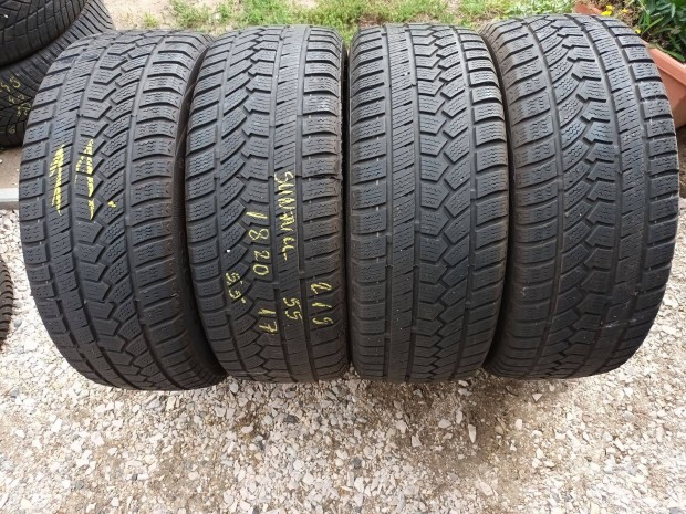 215/55r17 Sunfull használt téligumi 4db szép