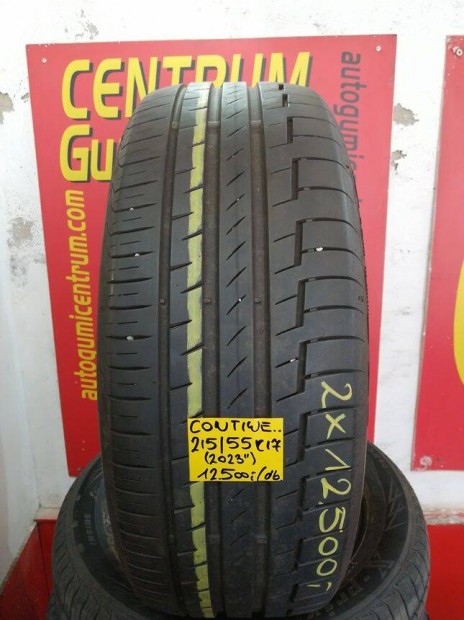 215/55r17 hasznalt nyari gumi Coninental 2db 12.500 Ft