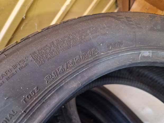 215/55r18 Bridgestone nyari garnitra  80%os