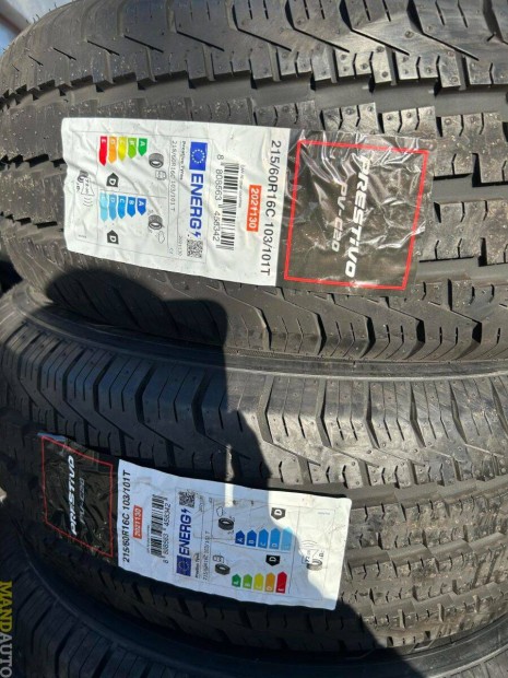 215/60R16C Prestivo,Új nyári gumi