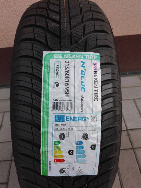 215/60R16 Új Nexen négyévszakos gumi 2db 215/60 r16