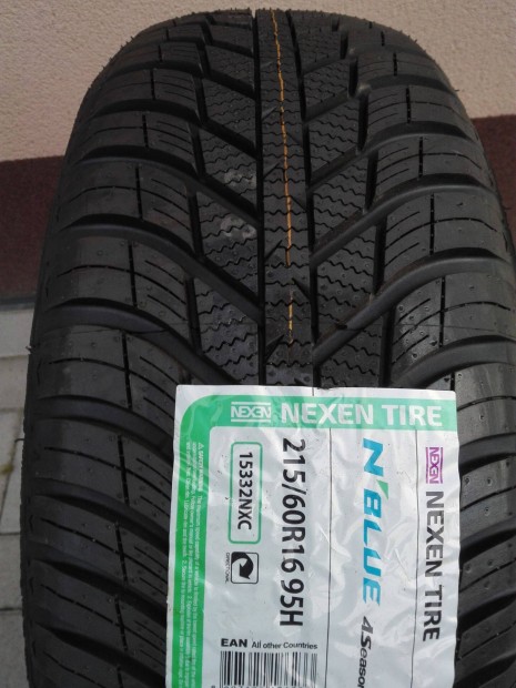 215/60R16 Új Nexen négyévszakos gumi 2db 215/60 r16