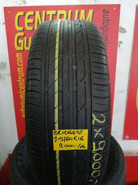 215/60r16 hasznalt nyari gumi Bridgestone 2db 9.000 Ft