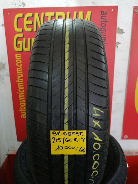 215/60r17 használt nyári gumi Bridgestone garnitúra