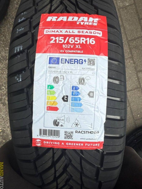 215/65R16 RADAR Dimax All Season EVC (XL)