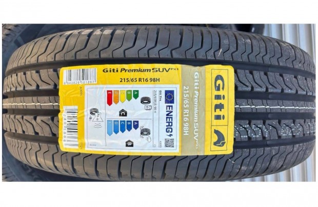 215/65 R16 Giti SUV nyári gumi új 4db