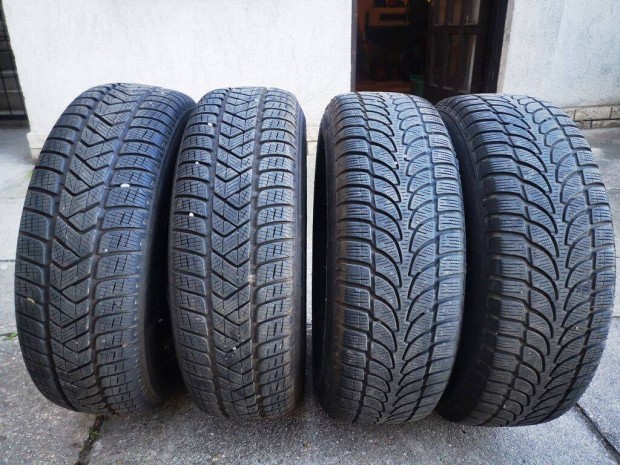 215/65 R16 téligumik lemezfelnin,Bridgestone Blizzak,Pirelli Scorpion