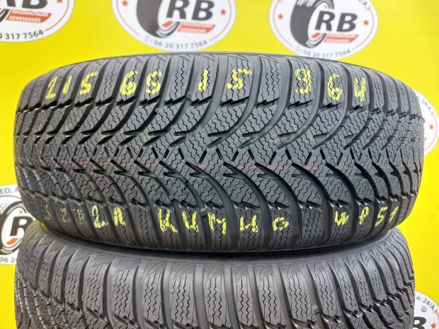 215/65 r15 Kumho wintercraft WP51,,vjrat:2022 j,,25000/Db