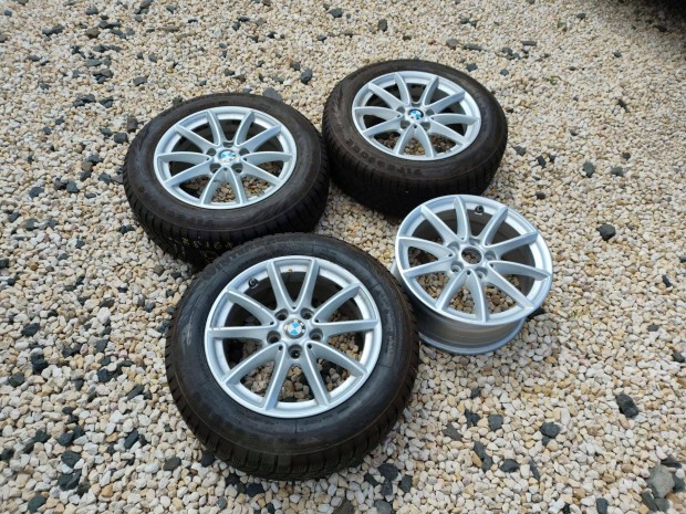 21 Firestone Winterhawk 3 205 60 R16 Téli gumi 4 db Gyári BMW alufeln
