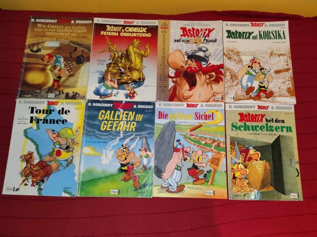 21db nmet nyelv Asterix kpregny (5db viseltes)