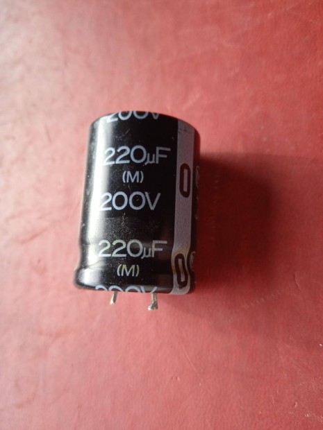 220 uF , 200 V kondenztor , snap-in , 31 x 22 mm . , hasznlt