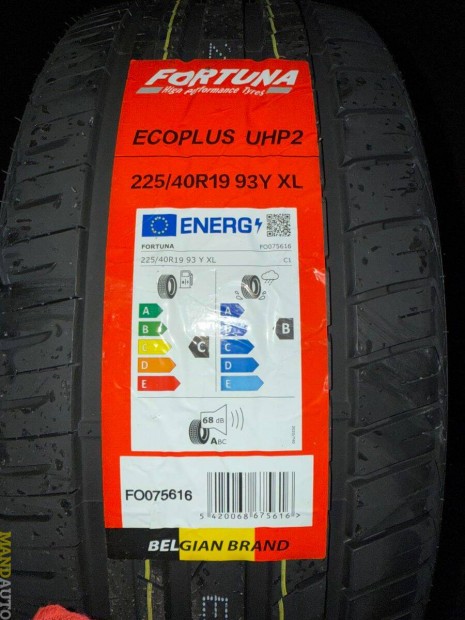 225/40R18 Fortuna Ecoplus UHP2(XL),Új nyárigumi