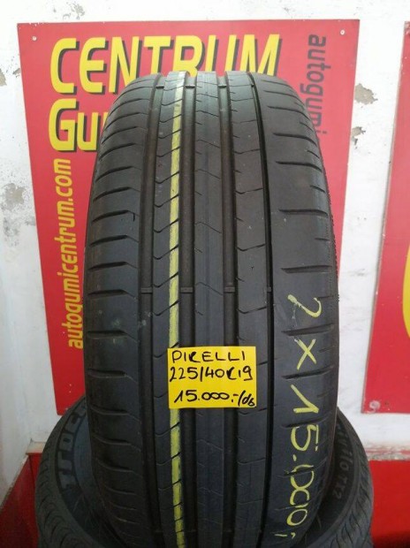 225/40r19 hasznalt nyari gumi Pirelli 2db 15.000 Ft