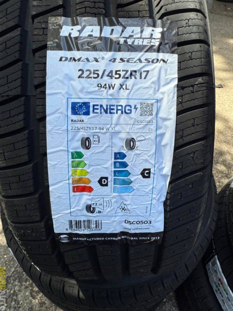 225/45R17 RADAR Dimax 4Season(XL)