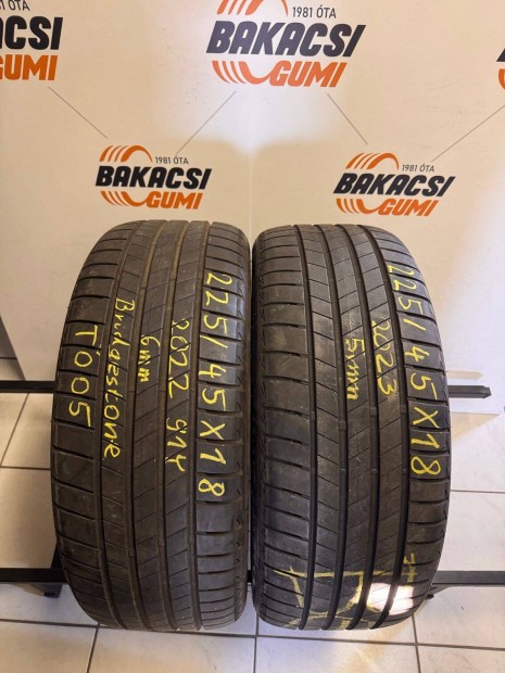 225/45R18 225 45 18 225/45X18 Bridgestone nyrigumi elad