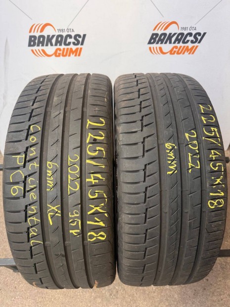 225/45R18 225 45 18 225/45x18 Continental nyári gumi eladó