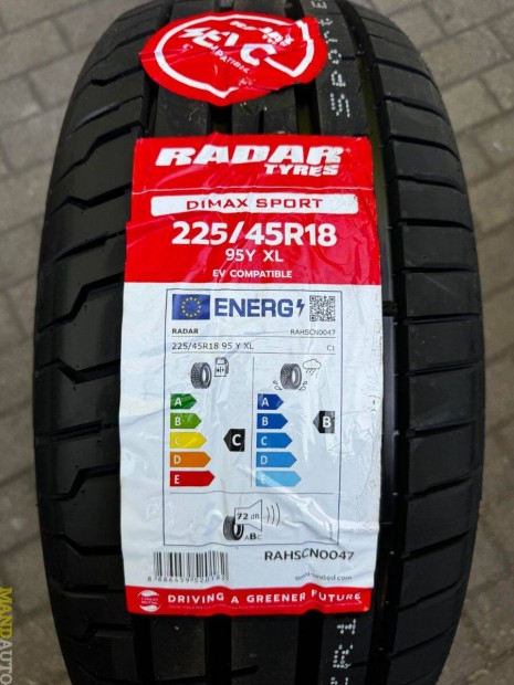 225/45R18 RADAR Dimax Sport EVC (XL)