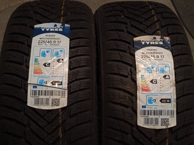 225/45 R17 nokian powerproof tligumi 0km-es 2020-as 