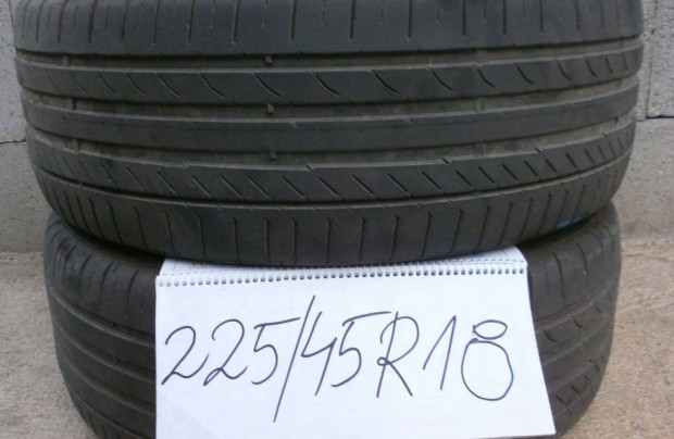 225/45 R18 Continental nyárigumi 2 db