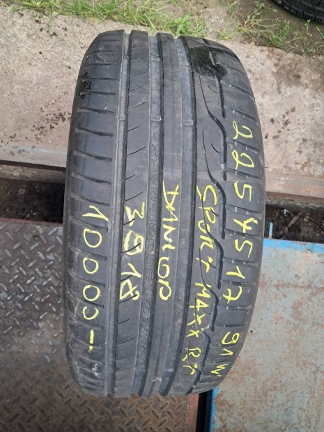 225/45r17 dunlop sport maxx nyári gumi 1db 10000ft