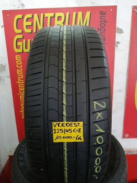 225/45r18 hasznalt nyari gumi Vredestein 2db 10.000 Ft