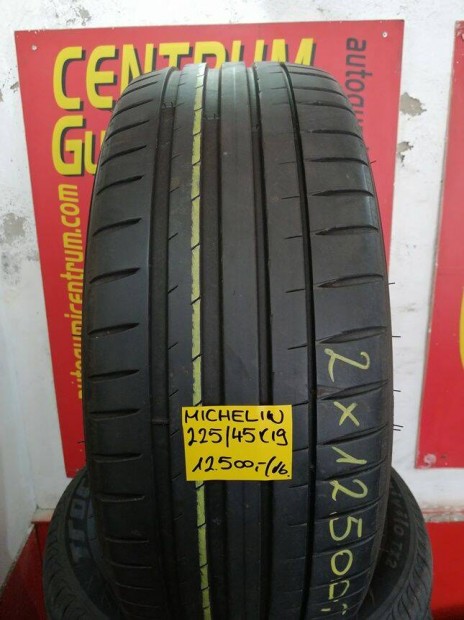 225/45r19 hasznalt nyari gumi Michelin 2db 12.500 Ft