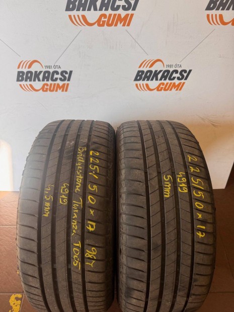225/50R17 225 50 17 225/50x17 Bridgestone nyári gumi eladó