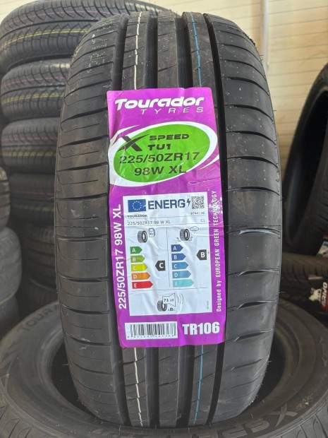 225/50R17 225/50 R17 új Tourador nyári gumi ÁR/db Dot25