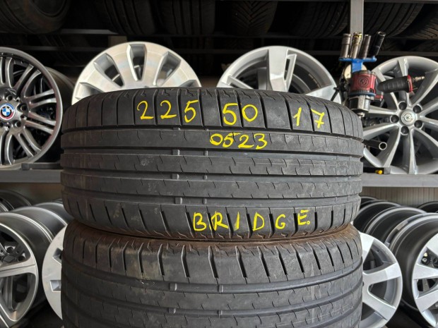 225/50 r17 Bridgestone 2023 nyárigumi 4db eladó 225/50r17 garnitúra