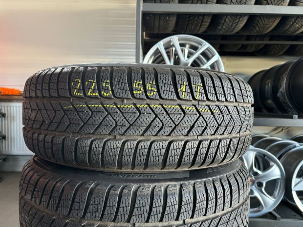 225/55 r17 Pirelli 7mm tligumi 4db elad 225/55r17 garnitra